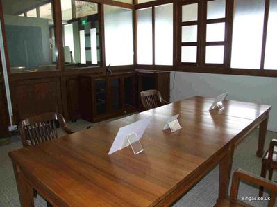 Ford Factory Museum
Inside the surrender chamber, (the Board Room), this are the actual table and some of the chairs.
Keywords: Ford Factory Museum