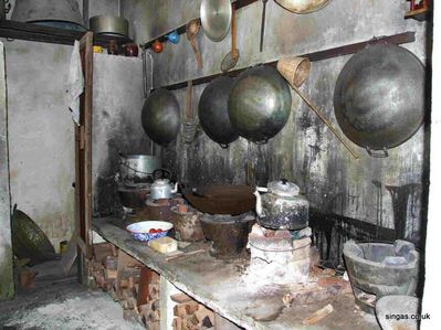 China Town Museum
An upstairs food preparation area in the museum.  
The opposite side of the same room
Keywords: China Town Museum