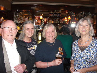 Singapore Schools Reunion - Chandos Pub 15th Nov 2014
Paul McWilliam, Anna Googan, Lynn McWilliam and Lynne 'Wilson' Copping
Keywords: Paul McWilliam;Anna Googan;Lynn McWilliam;Lynne Copping;Reunion;15th Nov 2014;Chandos