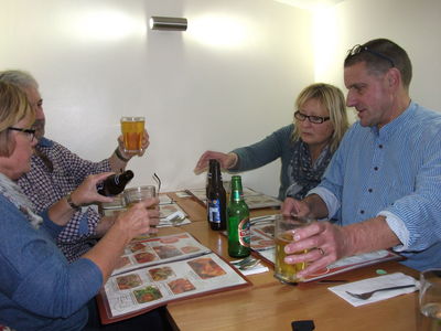 Singapore Schools Reunion - Chandos Pub 15th Nov 2014
Bev Neighbour Smale, Steve Barry, Carol Martin and husband
Keywords: Reunion;15th Nov 2014;Chandos;Bev Neighbour Smale;Steve Barry;Carol Martin