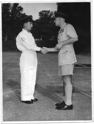 Dad receiving his AQM 2nd March 1962
Keywords: Bob Chesterman;48 Squadron;Changi;RAF;1962;AQM