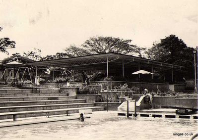 The 'New' kiosk area 1961- Dockyard swimming pool
