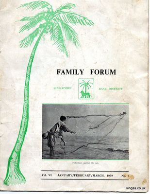 Family Forum Q1 1959
Family Forum Q1 1959

Published by the Singapore Base District Garrison.
Keywords: Medway Park;Family Forum;1959