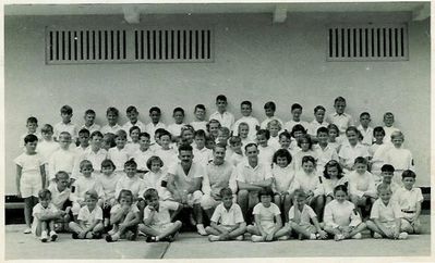 Fencing Club Gillman Barracks
Margaret is there somewhere
Keywords: Margaret Gardener;1955;1957;Fencing Club;Gillman