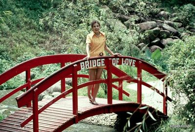 Francoise on Bridge of Love
