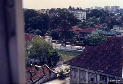 General view
General view from my sisterâ€™s bedroom (1969) the Fifth floor Far East Mansions.  The road was probably River Valley.
Keywords: River Valley;Far East Mansions