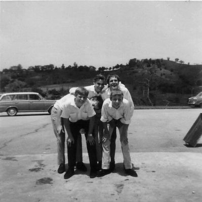 St. Johns - May 1968
St. Johns - May 1968

Back two are Splodge (Roger Catchpool) and Paul Degg, Bert Stratford is in front of Paul.
Keywords: Gordon Thompson;Splodge;Paul Degg;Bert Stratford;St. Johns;1968