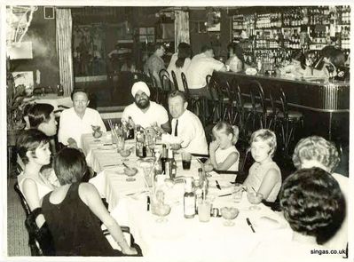 Halfway House
Inside Halfway House hosting an Australian family ( Mr. Foo at far left, next to Mr. Singh. I am on my fatherâ€™s right and the girl in the black dress with the back to the camera went on to become Miss Malaysia with her sister on her left)
Keywords: Halfway House;Restaurant