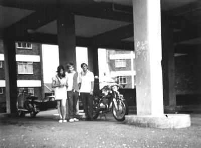 Janet Cole, Ian Vale and Shayne Terry.
Janet Cole, Ian Vale and Shayne Terry.

Photo taken under the flats on the Chip Bee Estate, Holland Village. I used to go there often to meet up with friends.
Any news on Janet Cole?
Keywords: Janet Cole;Ian Vale;Shayne Terry;Bourne School;St. Johns;Chip Bee Estate