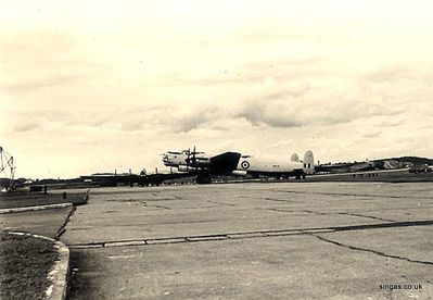 Lincoln bomber from 13 Sqn. RAAF
RAF Tengah.  Lincoln bomber from 13 Sqn. RAAF
Keywords: RAF Tengah;John Simner