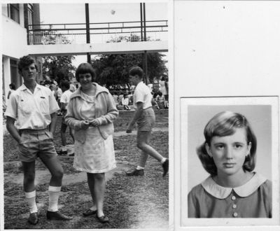 The school photo
The school photo was from my sister Valarieâ€™s school (Seletar Secondary Modern) with two of her friends, Malcolm Westwood and Julie McGill.
Keywords: Peter Todd;Seletar Secondary Modern;Julie McGill;Malcolm Westwood;Valarie Todd