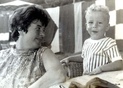 Neil and Mum In Swimming Pool Area HMS Terror Singapore
Keywords: Thomas Crosbie;HMS Terror;Neil Crosbie;Swimming Pool