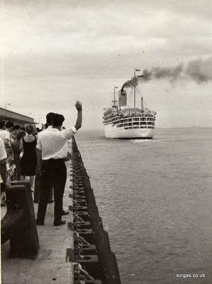 Farewell to friends going home on P&O Chusan 1961
Farewell to friends going home on P&O Chusan 1961
