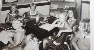 Pasir Panjang Junior School
 I am at the front on the right looking at the camera.
Keywords: Patricia Lovelock;Pasir Panjang School;Junior