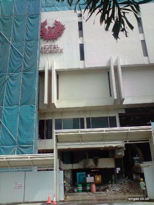 Phoenix Hotel
Phoenix Hotel 2008  from Robert Todd and show the demolition underway of the Phoenix Hotel on Orchard Road, Singapore.
Keywords: Phoenix Hotel;Robert Todd;2008