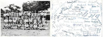 RN School Photo 1965
My thanks to Kyria Hewitt for this 1965 Royal Naval School photo.  She is the girl behind the teacher.  If you recognise yourself or others please get in touch or leave a comment.
Keywords: Kyria Hewitt;1965;RN;Naval Base;School;Photo