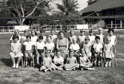 Royal Naval School 1963
David Shepherd, is in the middle row third from the left, aged about 6.  Photo taken in July 1963.  Thanks to Sue Shepherd for this photo.
Keywords: RN School;1963;David Shepherd;Sue Shepherd