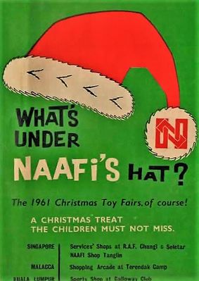 Newspaper Adverts
What's under Naafi's Hat?- Christmas 1961

Keywords: Valda Jean Thompson