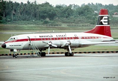 Bristol Britannia, location unknown.  We flew out to Singapore in one of these.
Keywords: Bristol Britannia