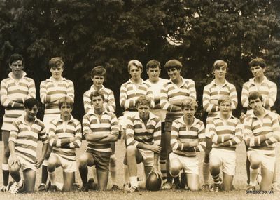 My brother in the rugby team
My brother in the rugby team (front row 2nd from right), 
Keywords: Steven Ladbrooke;Seletar;rugby team