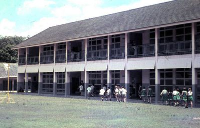 after assembly
A nice shot of the main buildings at PPJS with a class returning to its classroom after assembly
Keywords: Bill Johnston;Wessex Junior;Pasir Panjang Junior;School