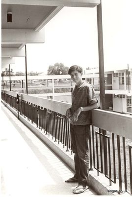 Andrew outside his Dorm  (Richborough House)
Keywords: Andrew Barber;Richborough House;St. Johns