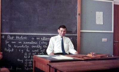 Mr Larkin
Mr Larkin

Thanks to Sandra Thwaites (Singapore 1964-68) for identifying this teacher as Mr Larkin, who taught her French.
Keywords: Mr Larkin;St. Johns;Graham Marshall