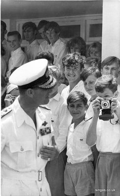 Visit by Prince Philip the Duke of Edinburgh to St. John's in February 1965.
Mike Ridley is in this photo.
Keywords: St. John&#039;St. Johns;Prince Philip;1965;Duke of Edinburgh;Mike Ridley