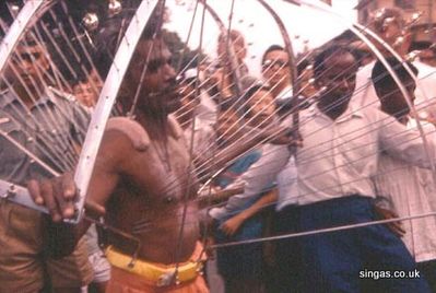 S'pore, Carrying Kavadi, 1967
