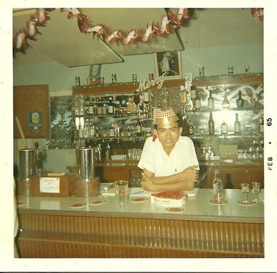 Barman - Dockyard Club Xmas 64
Keywords: Barman;Dockyard Club;Xmas;1964;Barry Thompson