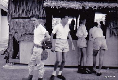 ASM  Basha Class Room
Picture of me Ray Sharp, George Fuller and an unknown in front of a basha Class Room
Keywords: Ray Sharp;George Fuller;ASM;Basha Class Room