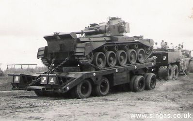 A Comet Tank on the Sussex Estate
Another Comet Tank on a Diamond T Tank Transporter at the same location.
Keywords: David Prior;Sussex Estate;Comet Tank;Diamond T;Tank Transporter;Table Top