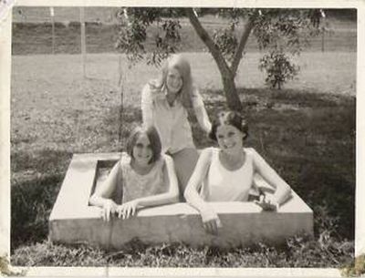 These three girls were boarders at Deal House.
L to R  Janice Broadie, Fiona O'Neill, Liz Simpson .

 

Taken in Summer 1968 
Keywords: Richard Mellish;St. Johns;Janice Broadie;Fiona O&#039;Neill;Liz Simpson;Deal House;1968