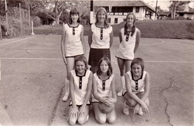 Dockyard Netball Team
Back Row middle - Karen Bowen. Back Row Right - Jane Southby.
Keywords: Dockyard;Netball Team;Karen Bowen;Jane Southby