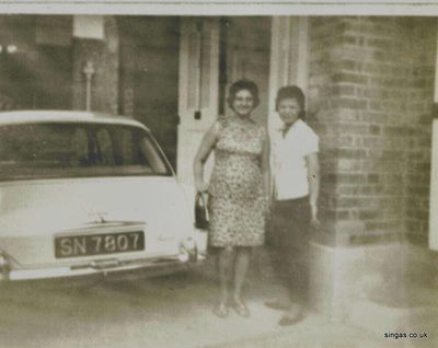 circa1967 photo of Maria Googan
circa1967 photo of Maria Googan with their cook Amah outside their home  in 109 Wellington Road, Singapore 27.
Keywords: Lou Watkins;Maria Googan;109 Wellington Road;1967