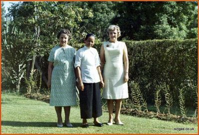 My grandmother
My grandmother, Ah Yong and my mother. Taken in the garden of 27 Merryn Road in January 1967 when my gran came out to stay for a month 
Keywords: Ah Yong;1967;Merryn Road