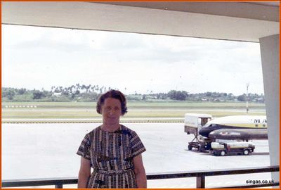 My grandmother
My grandmother (died 1983). Taken at Paya Lebar airport in January 1967 on her way back to UK after her monthâ€™s stay
Keywords: Paya Lebar;1967