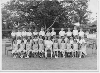 RNS Singapore.
RNS Singapore.
Photo is dated 17th Dec 1964 and the class teacher Mr Exsall. I’m second row, second left.
I was 9 then and likely class had a mix of 9 & 10 year olds.
I’m sorry, but I cannot remember a single name of classmates.
Keywords: Derek Elwin;Mr Exsall;1964;Royal Naval School