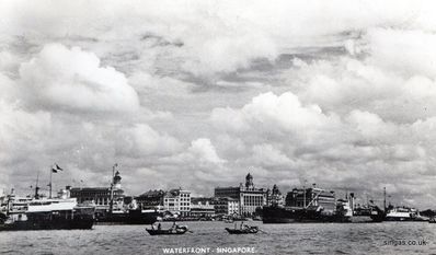 View of  Singapore Waterfront in 1959 (changed a bit now !)
Keywords: Susan Perry;1959;Waterfront