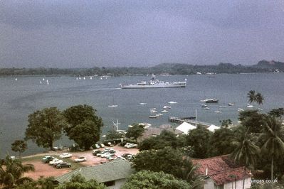 Frigate passing Changi Officers Club 1964/5?
Keywords: Stephen Penfold;Changi Officers Club;1964