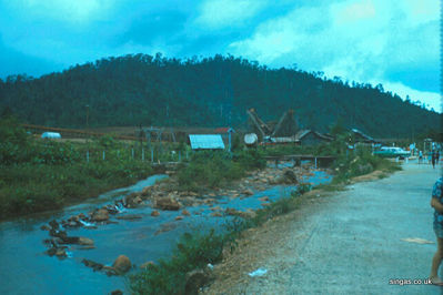 Kota Tinggi tin mine
This is a view looking south away from the falls towards the tin mine, showing the draw off leat apparently running uphill to the mine workings.
Keywords: Lou Watkins;Kota Tinggi;tin mine