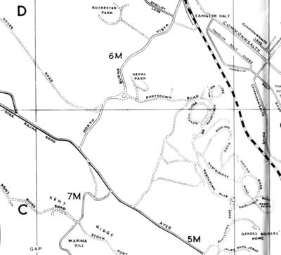 60's Map showing the Dover Road - Portsdown Road area
60's Map showing the Dover Road - Portsdown Road area.  Roads shown by broken lines usually indicated British Forces property.
