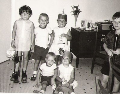 party time
Me in callipers, a few friends and my brother John on the far right
