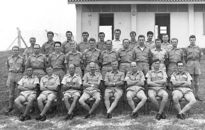  Missile Servicing Flight (3X) - RAF Tengah. 1964
Many thanks to John Lennard for this photo.  John said "Just come across this photo of Missile Servicing Flight (3X) RAF Tengah I think 1964 and thought this may jog a few memories.
I am 4th from left back row.
We assemled and maintained Firestreak missiles for 60/64 sqn."
Keywords: John Lennard;1964;RAF Tengah;Missile Servicing Flight