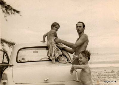 Drying off after swimming in Jason's Bay, Jahore.
Keywords: Lucy Childs;Jason&#039;Jahore