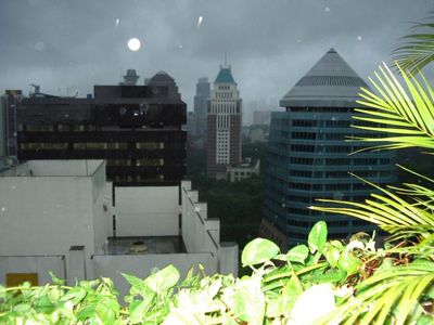 From the top of the Hilton
From the top of the Hilton during a storm.
Keywords: John Harper;2003;Hilton