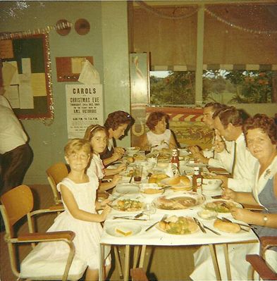 Xmas meal Dockyard Club Jan 65
Xmas meal Dockyard Club Jan 65. poster shows carol service on HMS Victorious
Keywords: Dockyard Club;1965;Barry Thompson