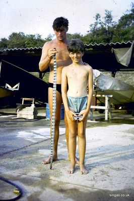 Sea snake
Me, a sea snake and someone holding it!  Possibly Mick Tanner?
Keywords: Mike Ford;RAF Tengah;Sea snake;Mick Tanner