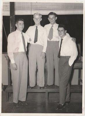 Dockyard Club 1957
My brother Barry Northmore, Billy James, Stuart Britton and Barry Hardy

