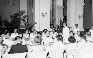 My parents at Raffles Hotel 1953
